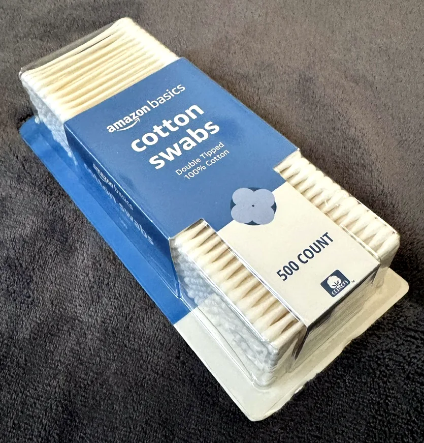 Cotton swabs, photographed by SB Mycology